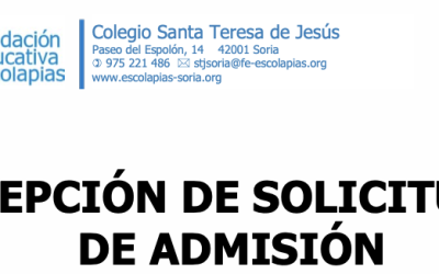 RECEPCIÓN DE SOLICITUDES DE ADMISIÓN
